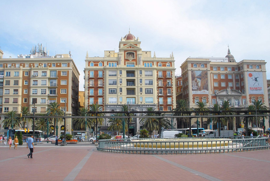 La Plaza de la Marina de Málaga