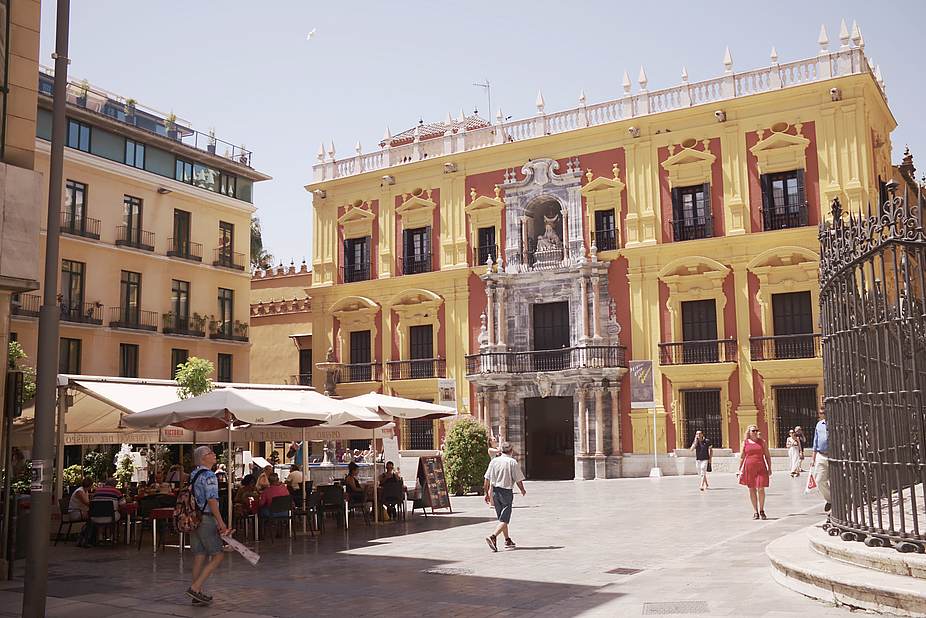 La Plaza del Obispo de Málaga