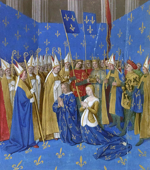 Coronación de Luis VIII y Blanca de Castilla