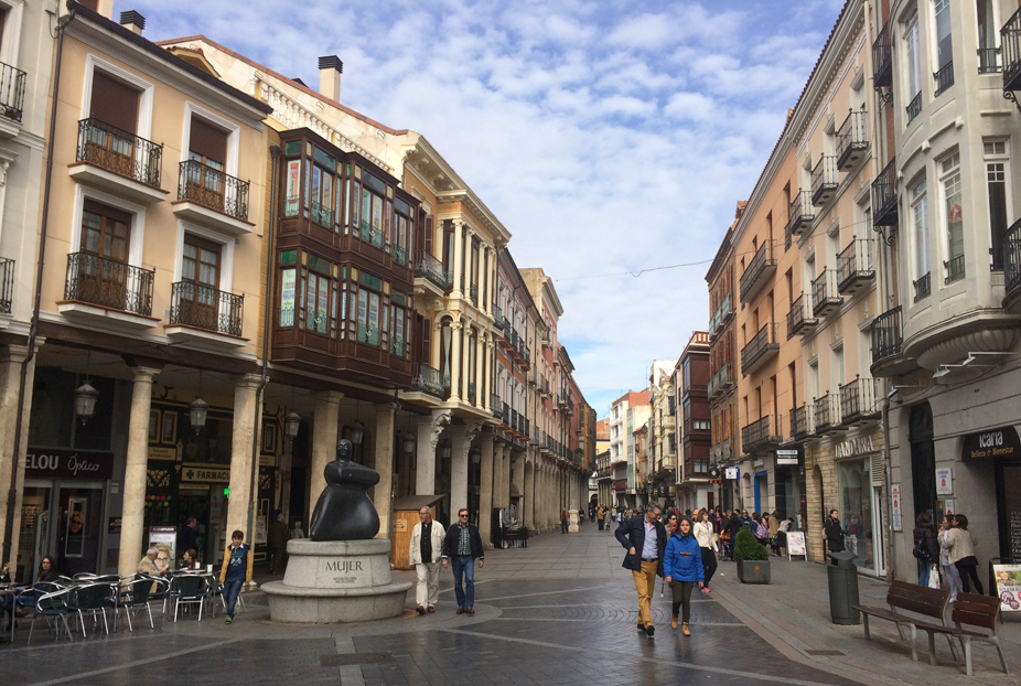 La calle Mayor de Palencia