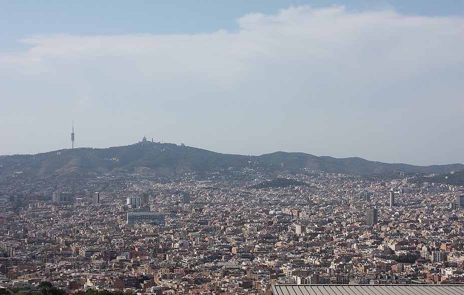 Vistas de la ciudad desde el Castillo de Montjuic