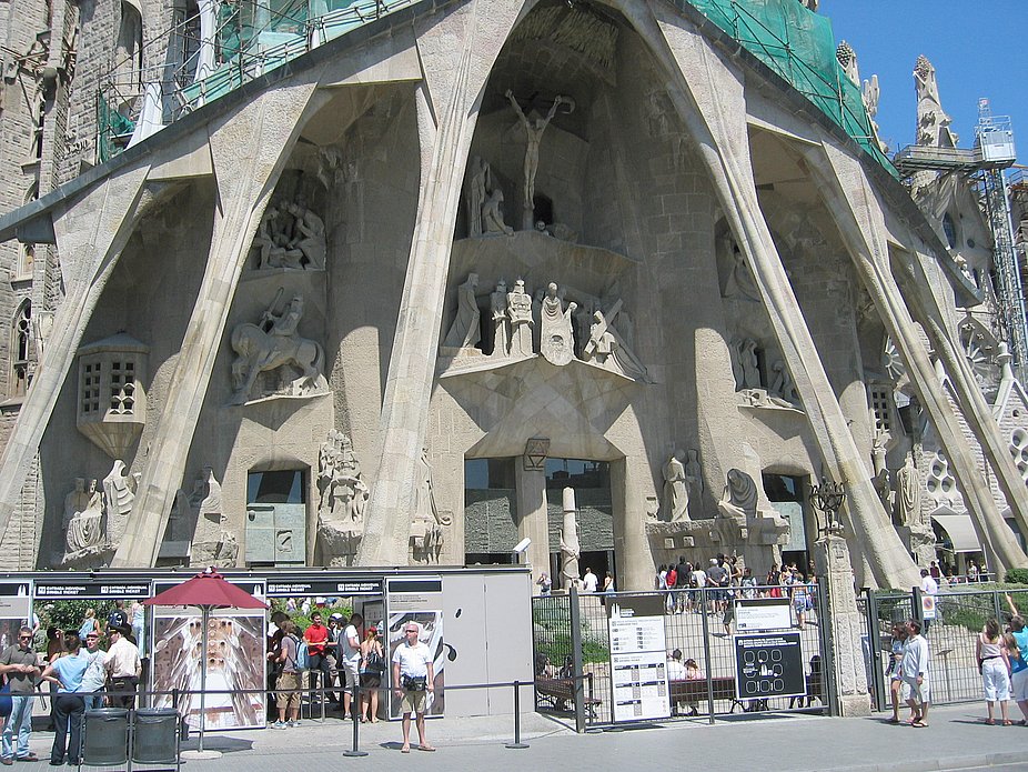 Fachada de La Pasión de la Sagrada Familia