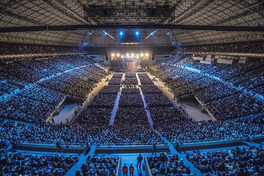 El Palau Sant Jordi por dentro