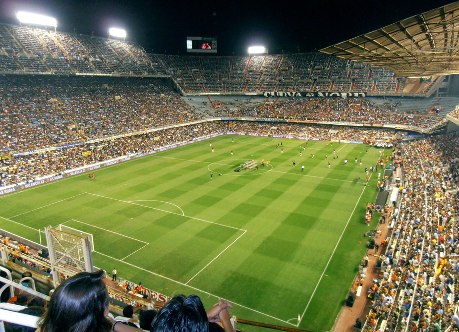 Estadio de Mestalla por dentro