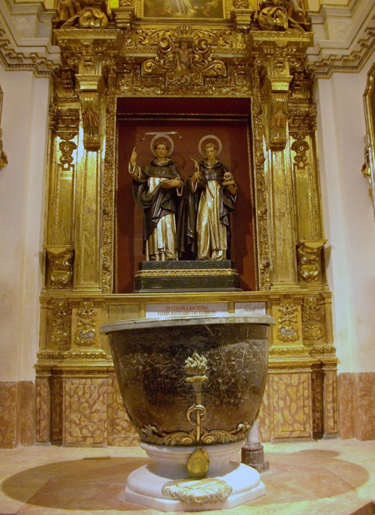 Pila bautismal de la Iglesia de San Esteban