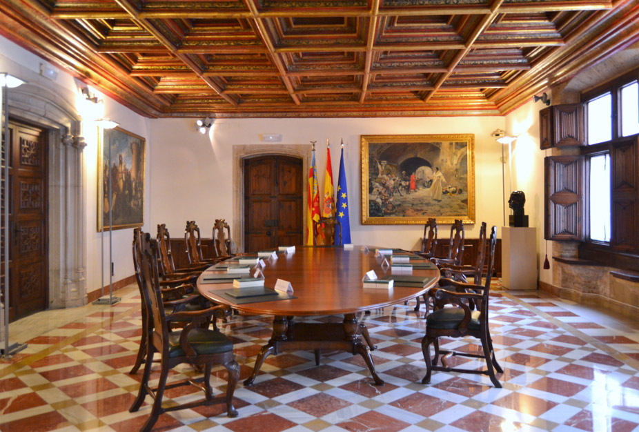 Sala Vella o del Consell en el Palacio de la Generalitat valenciana