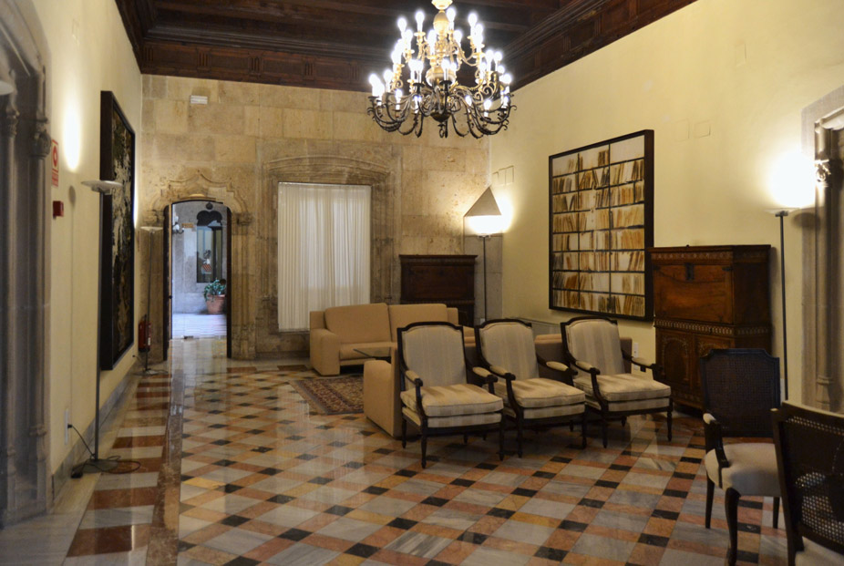 Sala d'honor en el Palacio de la Generalitat valenciana