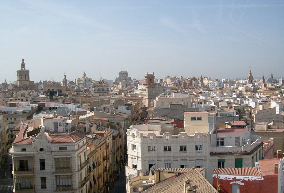 Vista desde las Torres de Serranos en Valencia