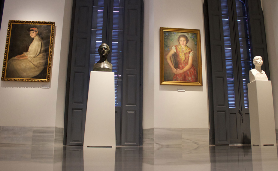 nterior del Museo de Bellas Artes en Badajoz