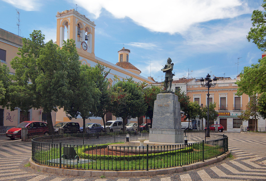 La plaza de Cervantes de Badajoz