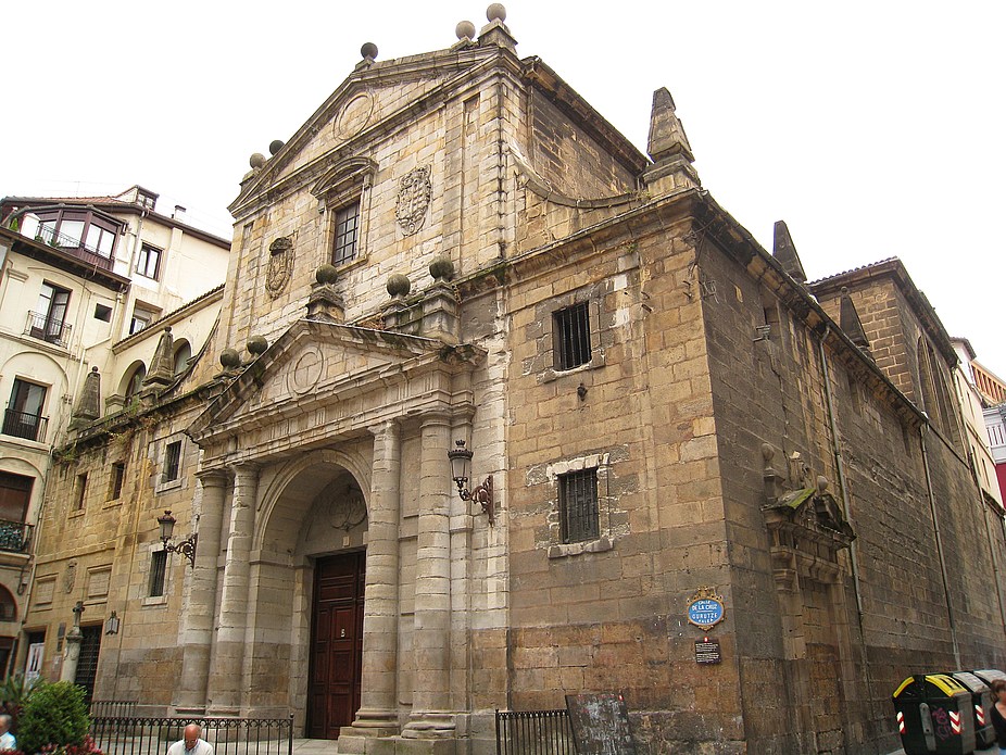 La iglesia de los Santos Juanes en Bilbao
