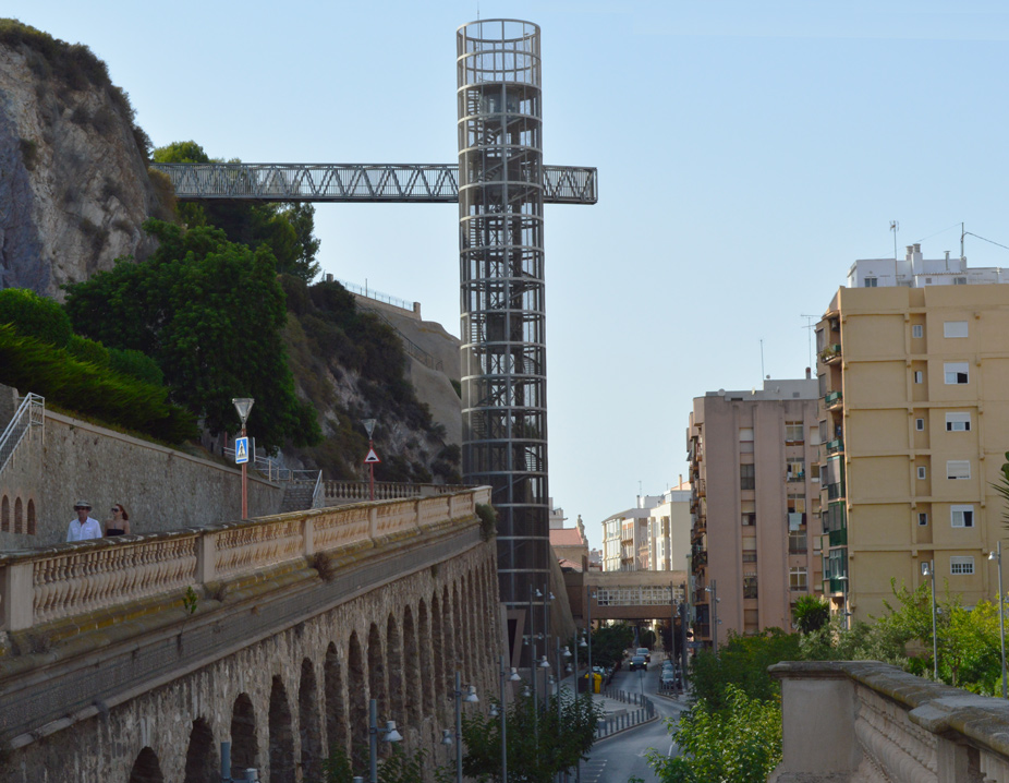 El ascensor panorámico de Cartagena