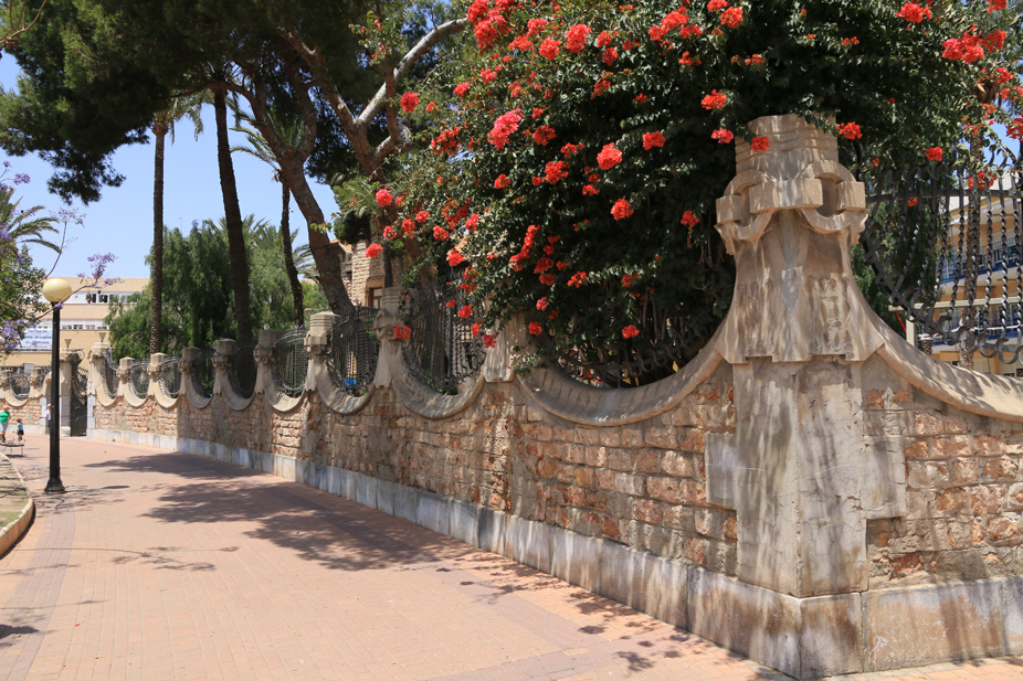 El muro de la Casa Zapata en Cartagena