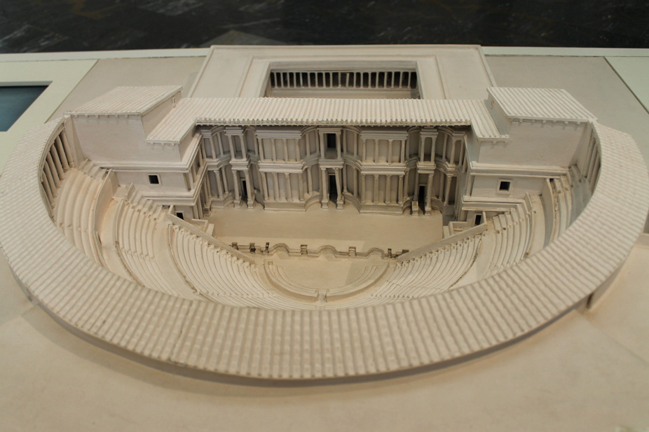 Maqueta del teatro romano en el Museo del Teatro Romano de Cartagena