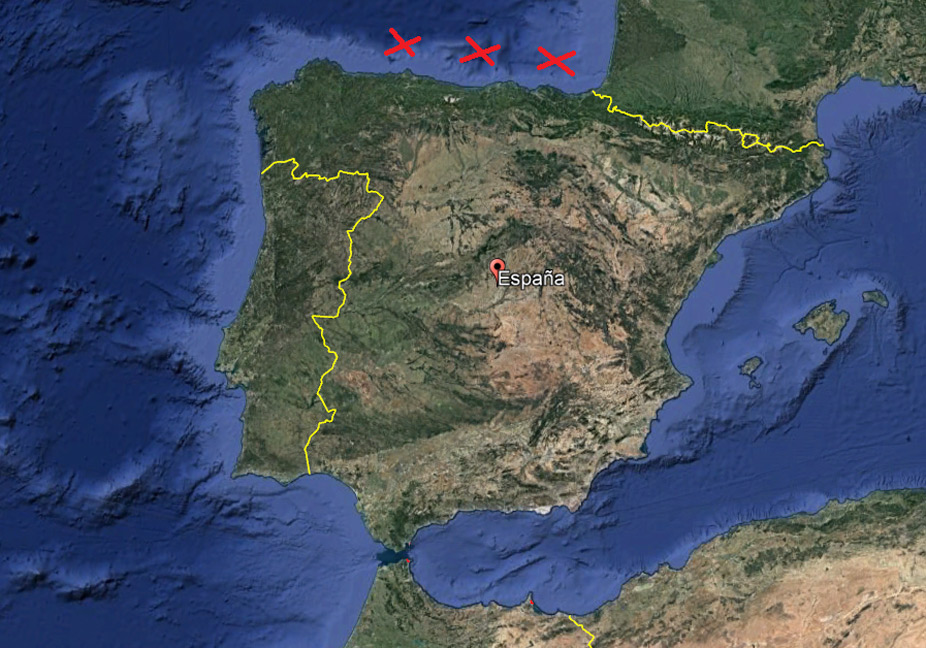 Mar situado en el norte de España