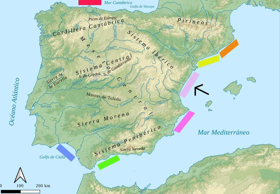 Foto de una costa de España