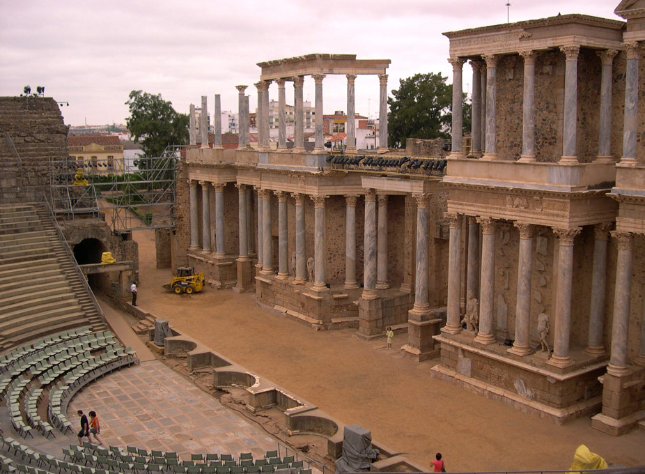 El teatro romano en la capital de Extremadura