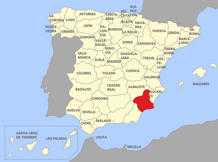 Provincia que no pertenece a Andalucía