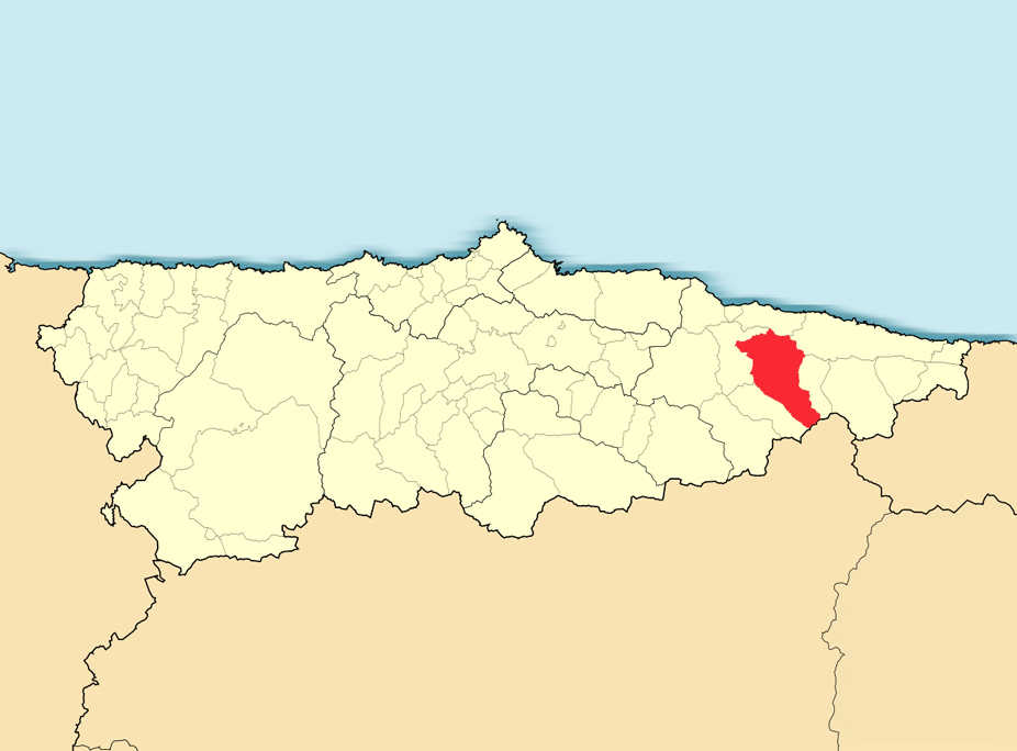 Cangas de Onís en el mapa de su comunidad