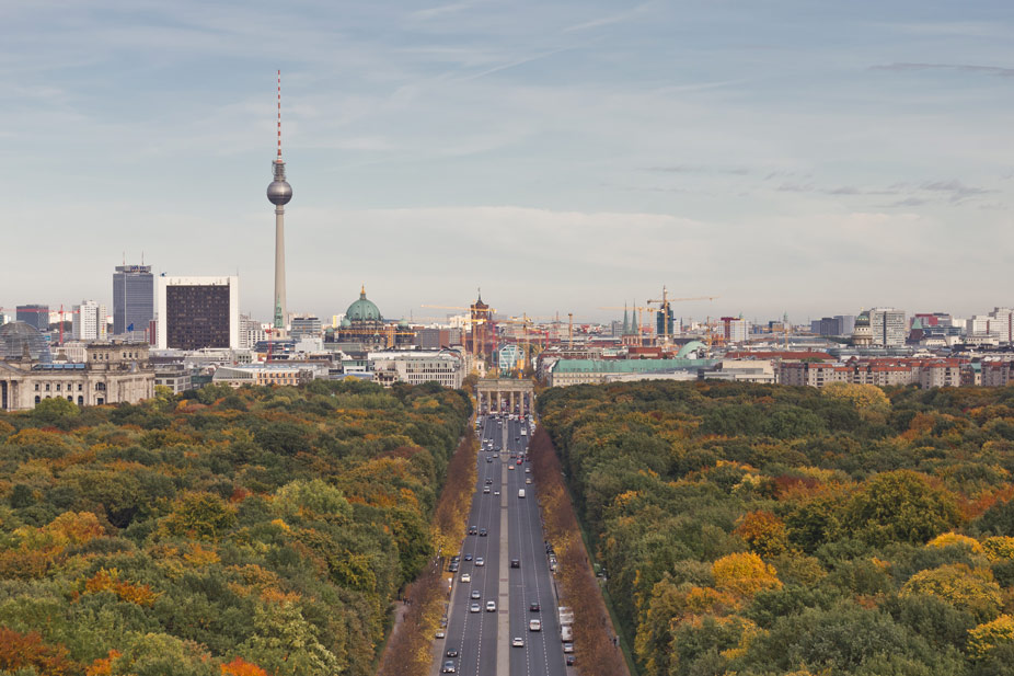 Vista de Berlín desde la Columna de la Victoria