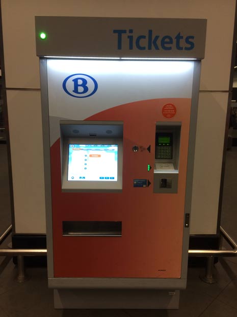 Máquina expendendora Aeropuerto de Zaventem