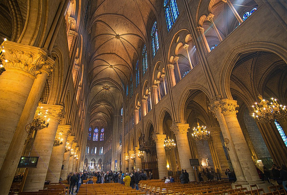 Interior de la Catedral de Notre Dame