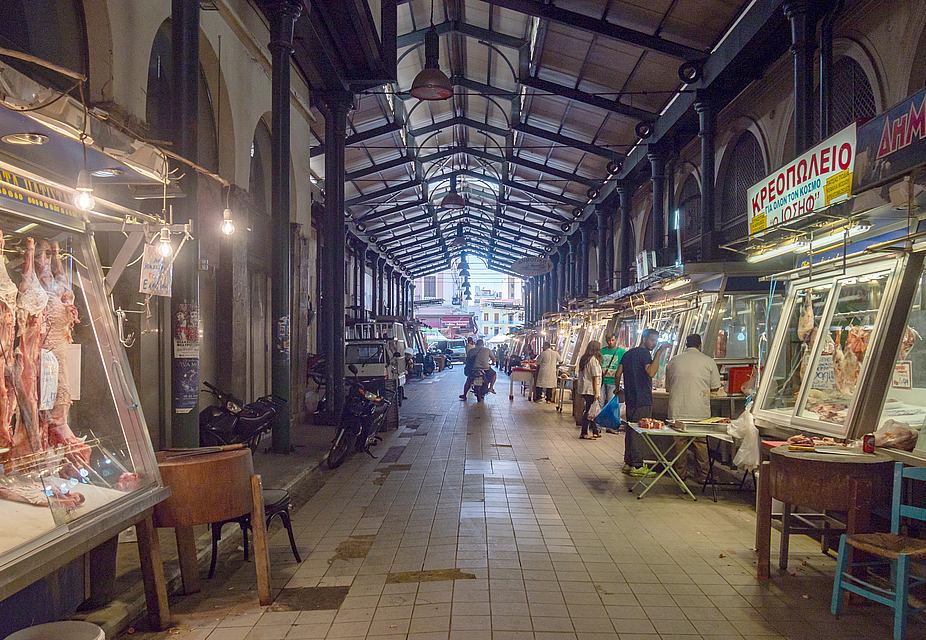 El Mercado Central de Atenas