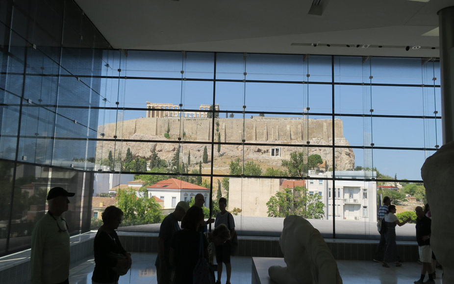 La Acrópolis desde el Museo de la Acrópolis