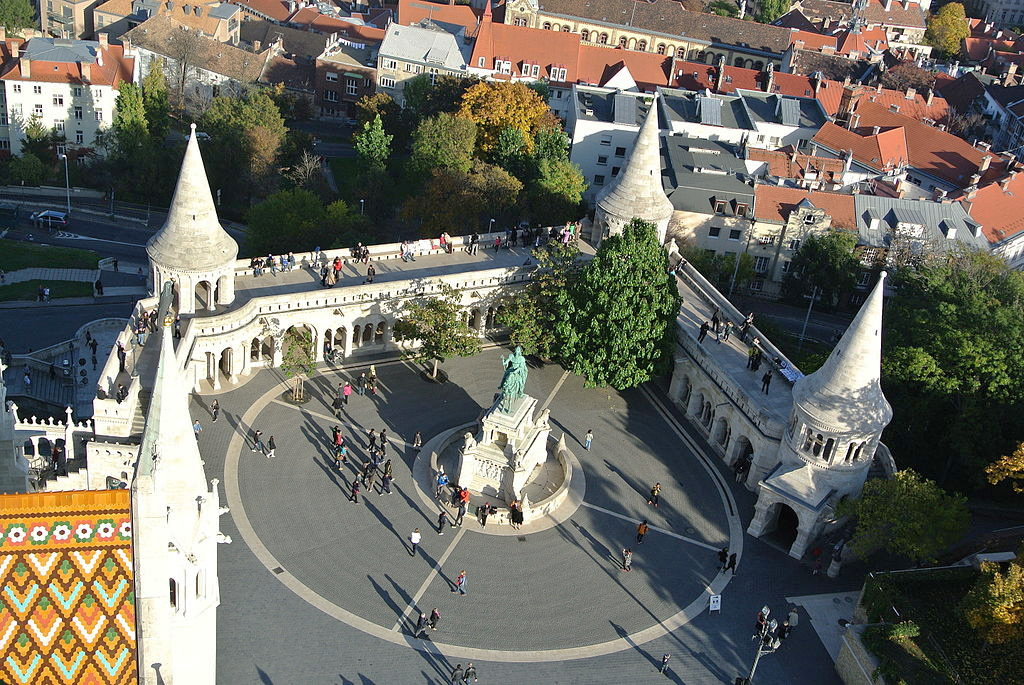 Bastión de los pescadores desde lo más alto de la Iglesia de Matías