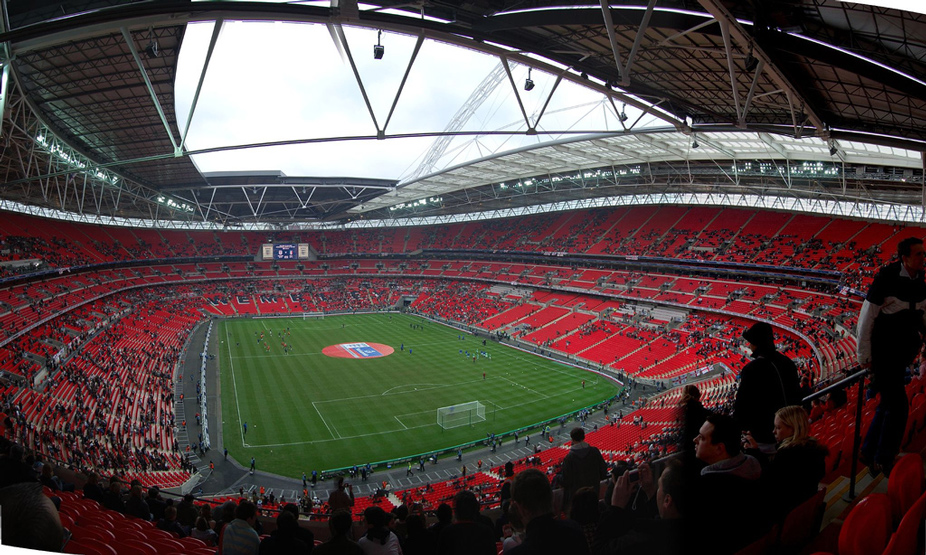 Interior del estadio de Wembley