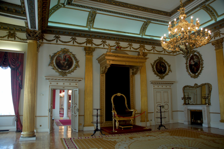 Interior del castillo de Dublín