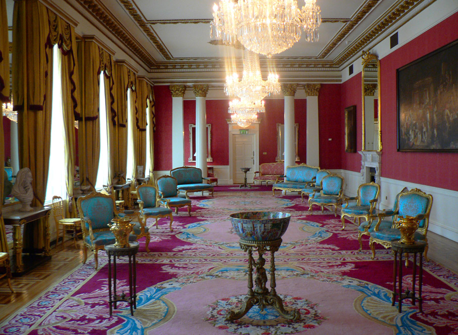 Interior del castillo de Dublín