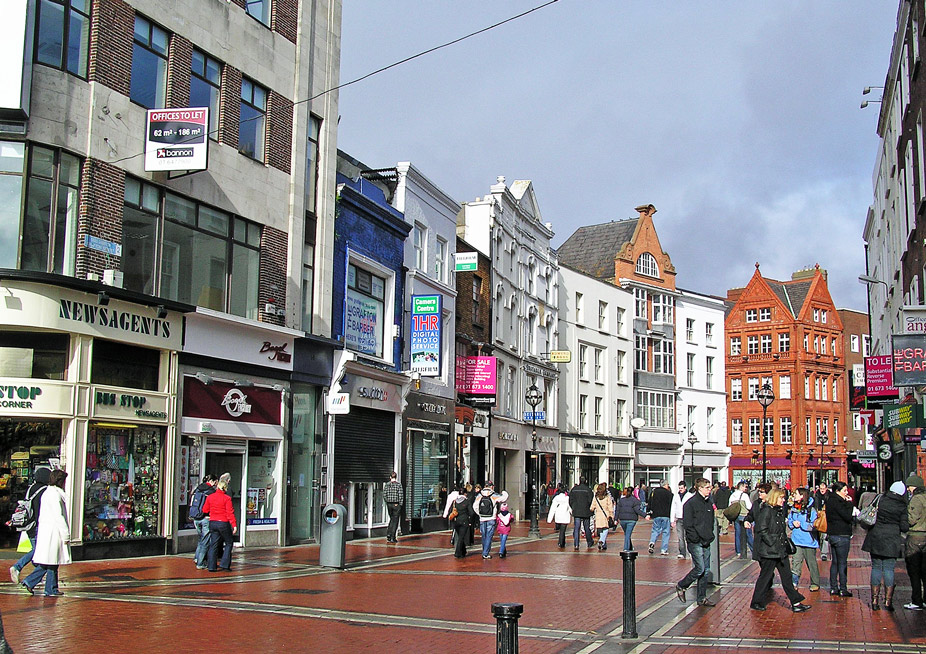 La calle Grafton Street en Dublín