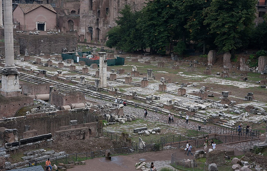 Restos de la Basílica Julia en el Foro romano