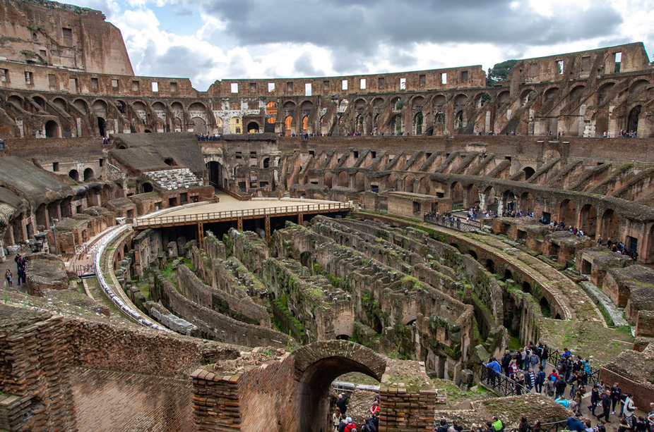 El Coliseo romano por dentro