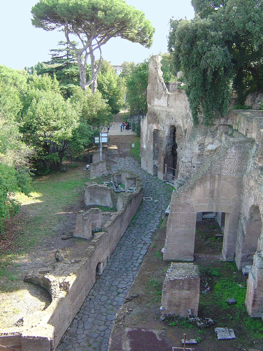 Domus Tiberiana en el Palatino
