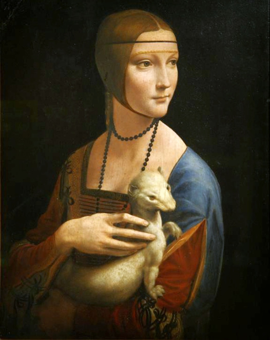 La Dama del Armiño en el Museo Czartoryski en Cracovia