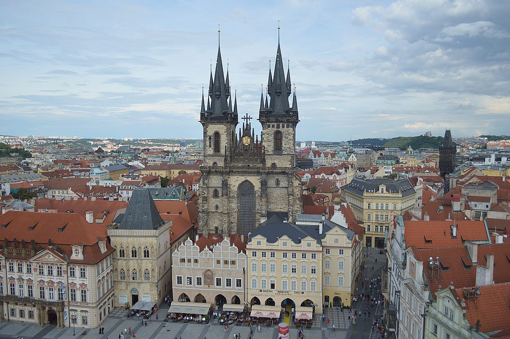 Plaza de la ciudad vieja en Praga