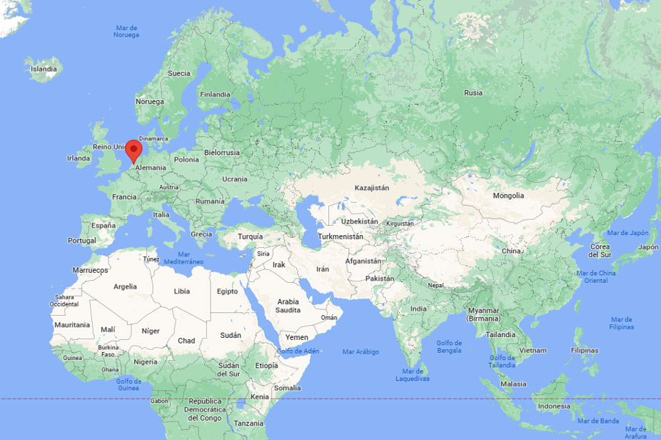 Capital de Países Bajos en el mapa