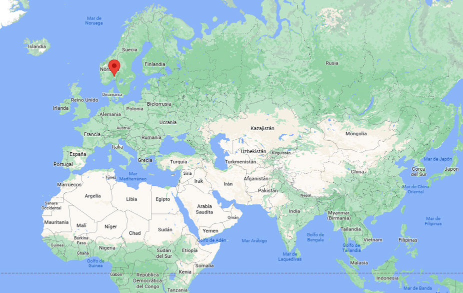 Capital de Islandia en el mapa