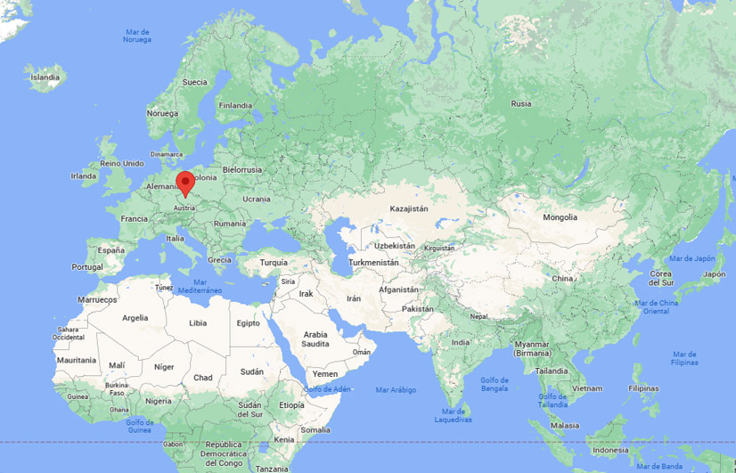 Capital de República Checa en el mapa