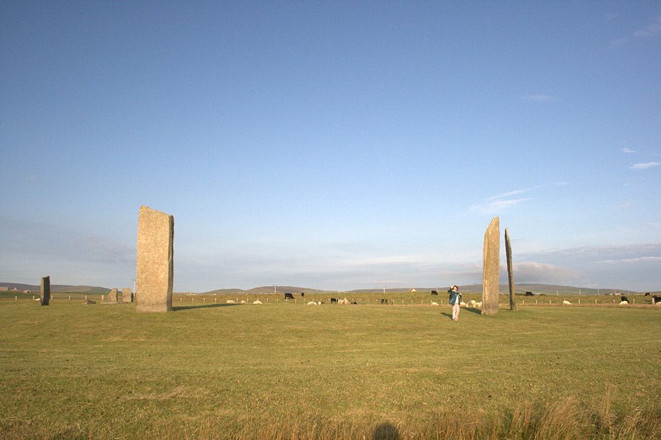 Las piedras de Stenness, en la isla Main de las islas Orcadas