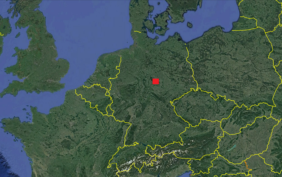 Situación del macizo del Harz