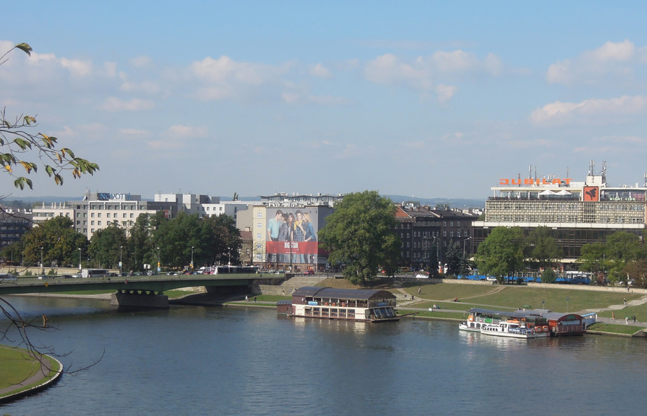 El río Vístula a su paso por Cracovia