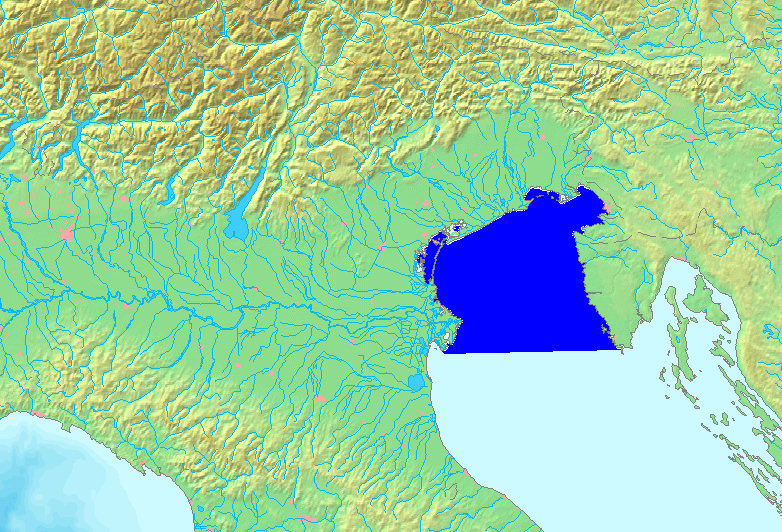 Situación del Golfo de Venecia