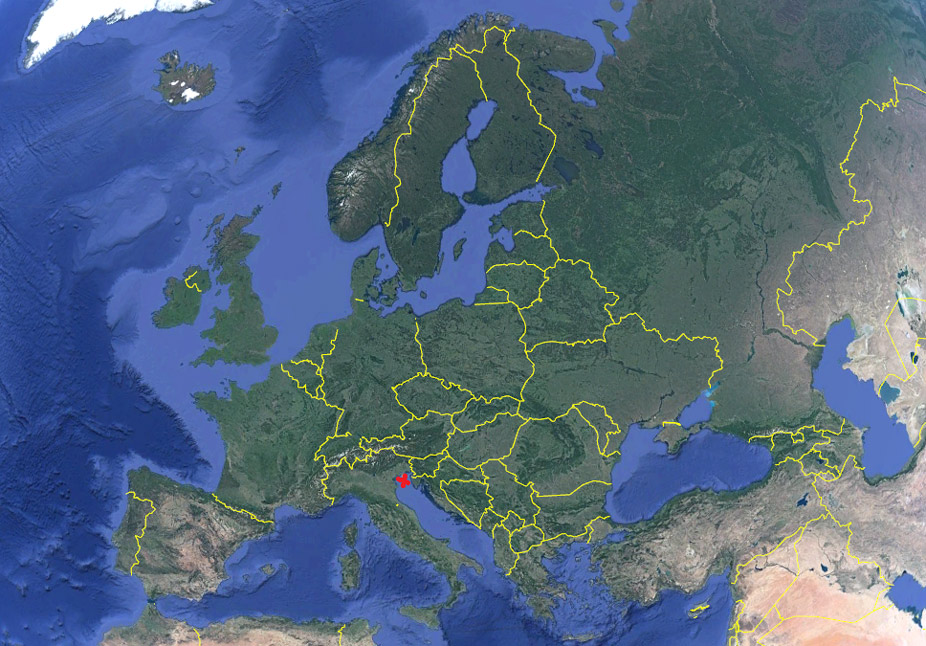 Situación del Golfo de Venecia