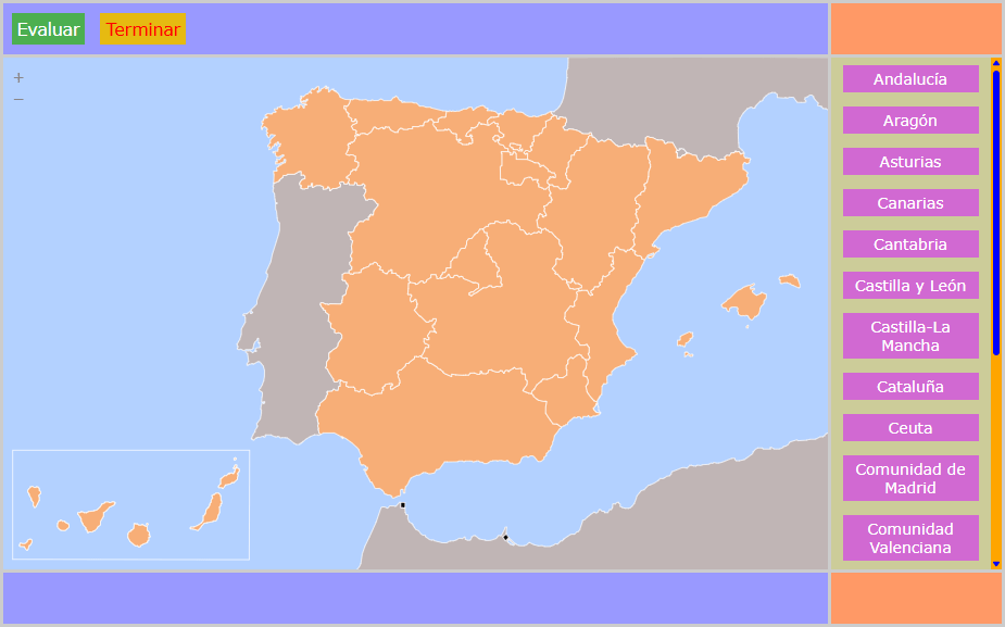 Mapa de las Comunidades Autónomas