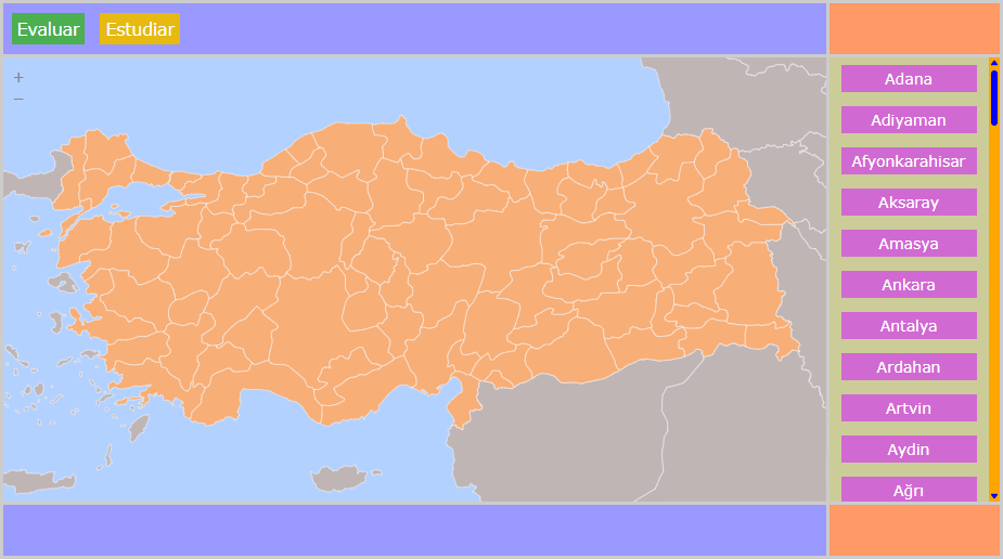 Mapa de Turquía