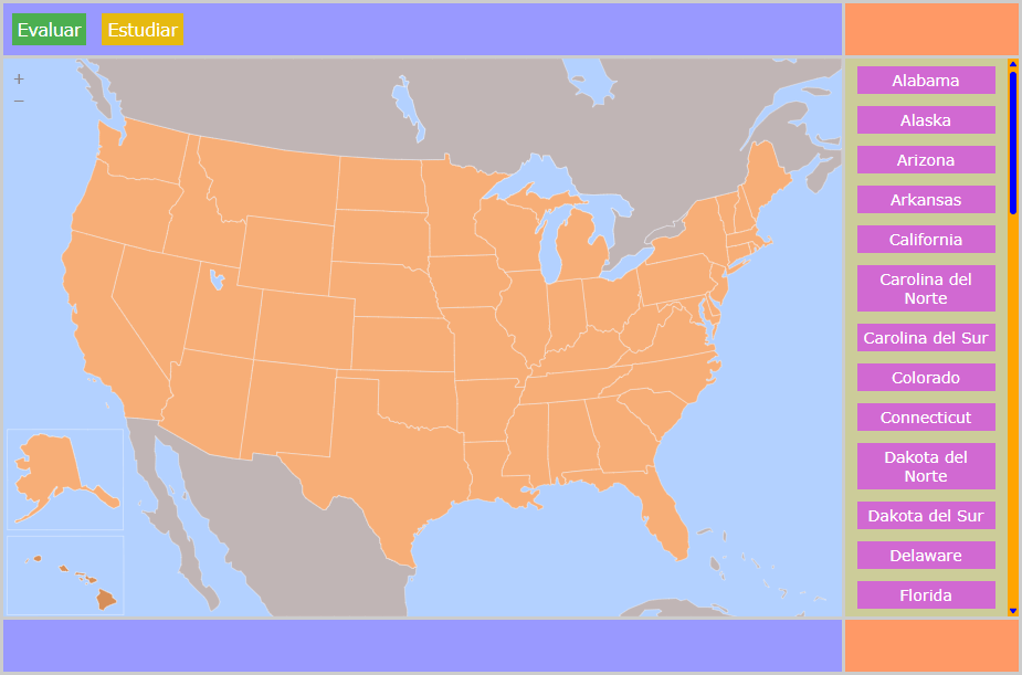 Mapa de Estados Unidos