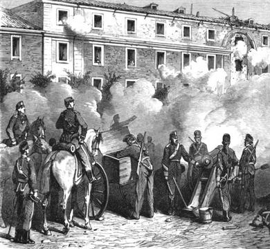 Ataque y defensa de los artilleros pronunciados en el cuartel de San Gil el día 22 de junio de 1866